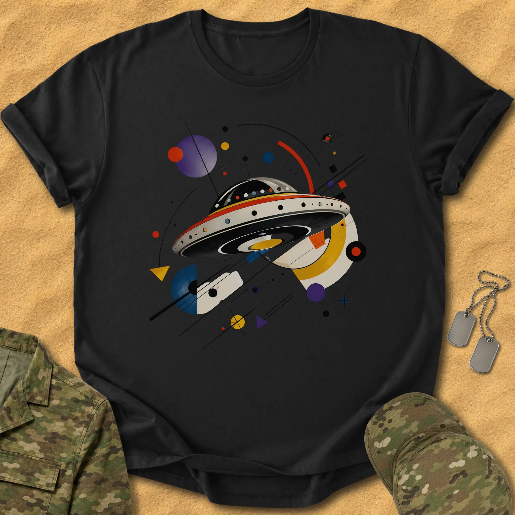T-Shirt Abstract Saucer T-Shirt
