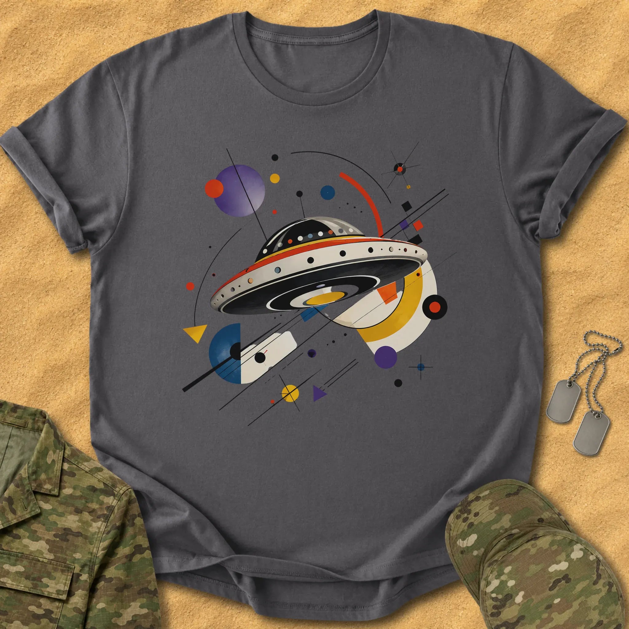 T-Shirt Abstract Saucer T-Shirt