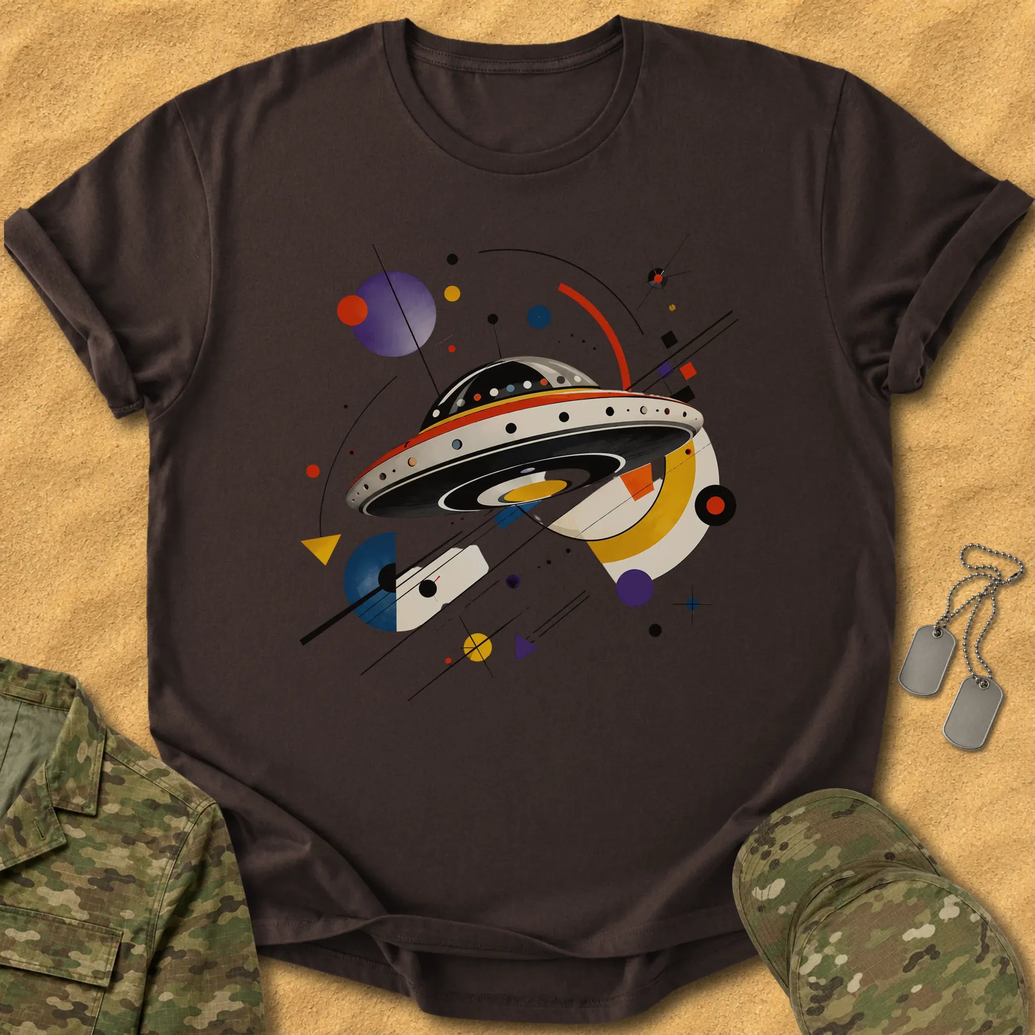 T-Shirt Abstract Saucer T-Shirt