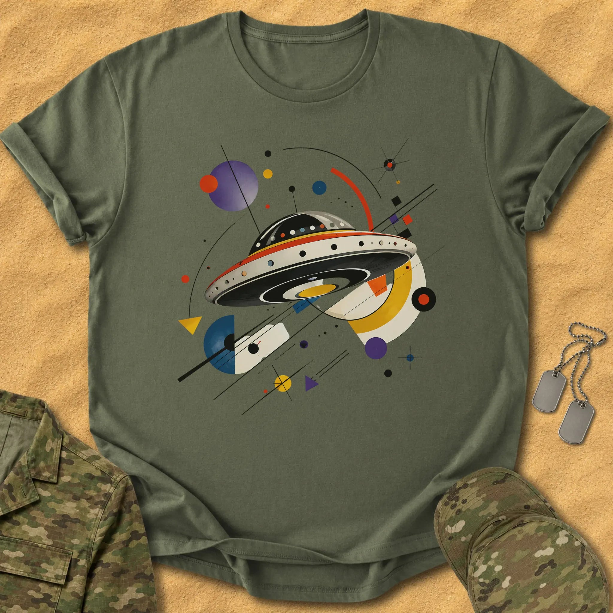 T-Shirt Abstract Saucer T-Shirt