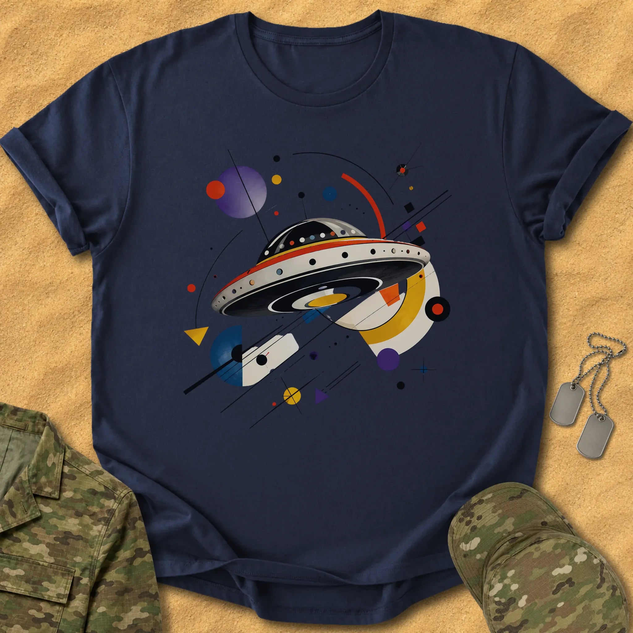 T-Shirt Abstract Saucer T-Shirt