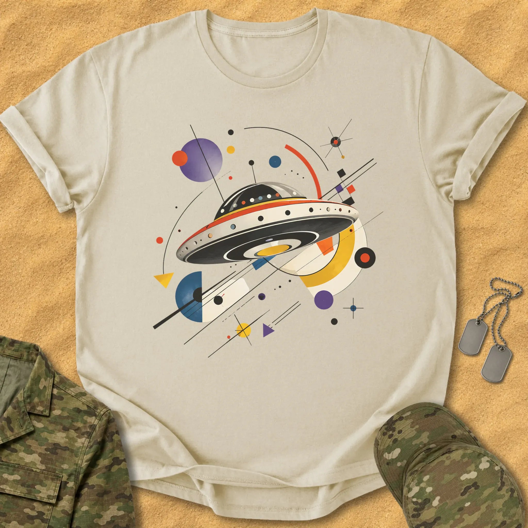 T-Shirt Abstract Saucer T-Shirt