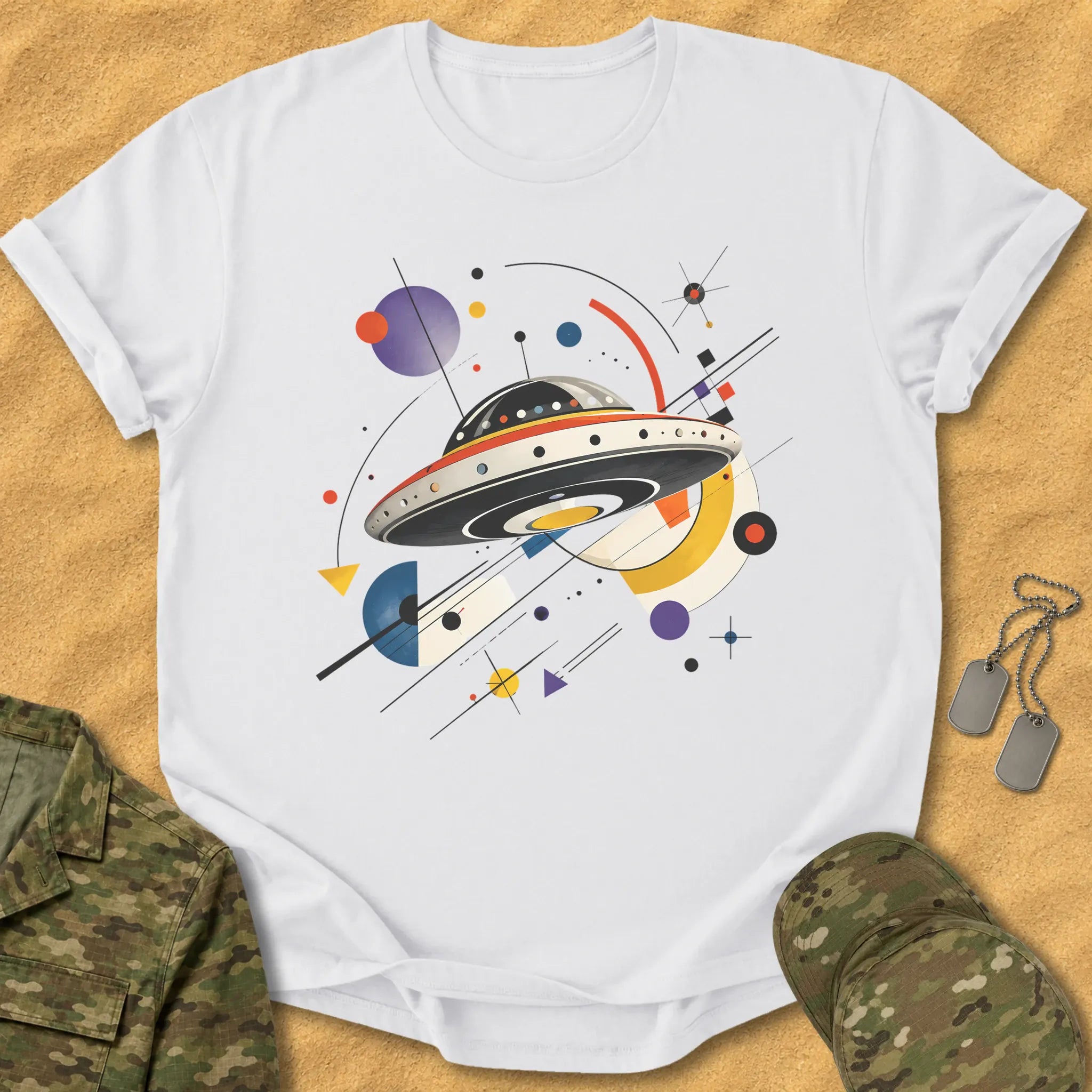 T-Shirt Abstract Saucer T-Shirt