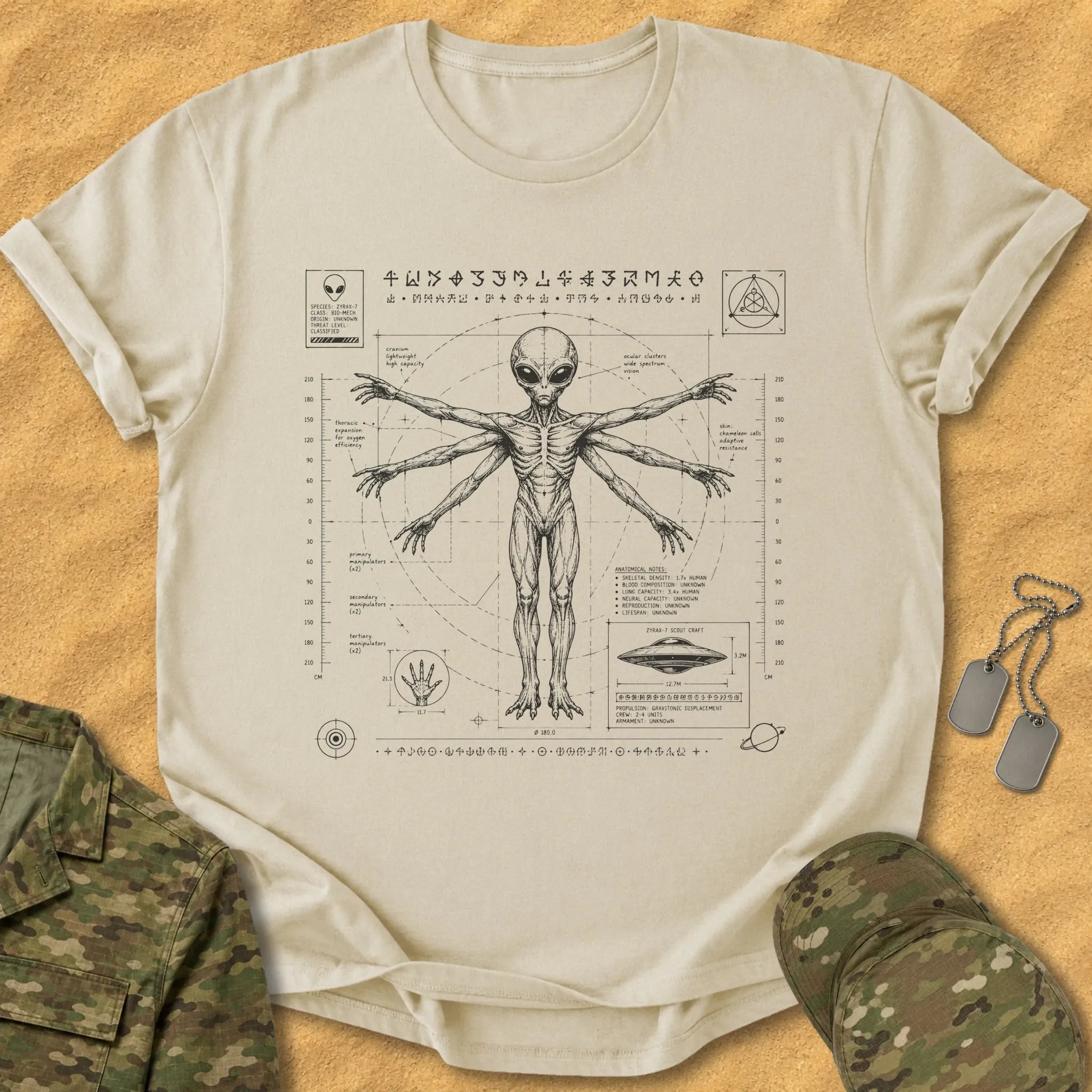 T-Shirt Alien Da Vinci T-Shirt
