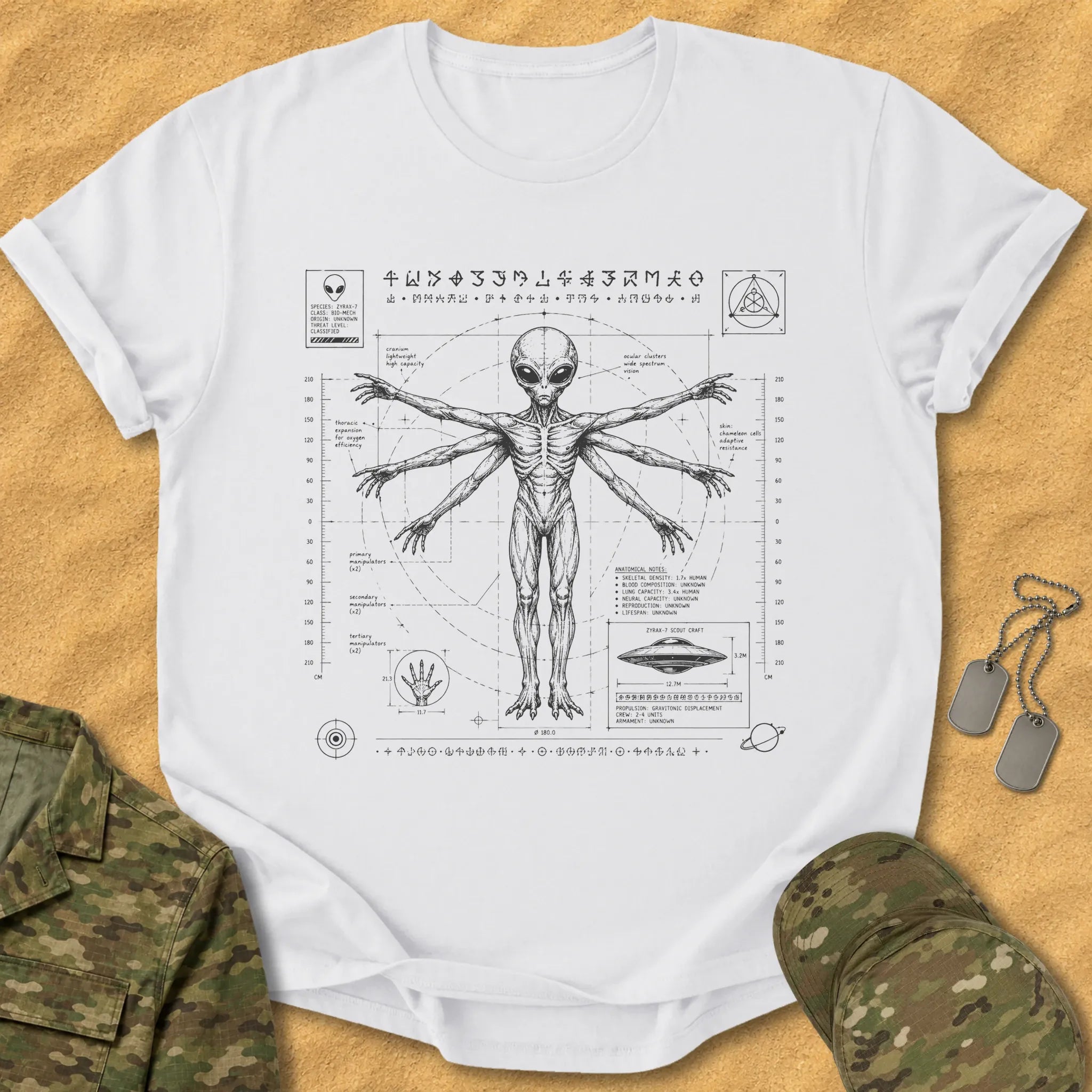 T-Shirt Alien Da Vinci T-Shirt