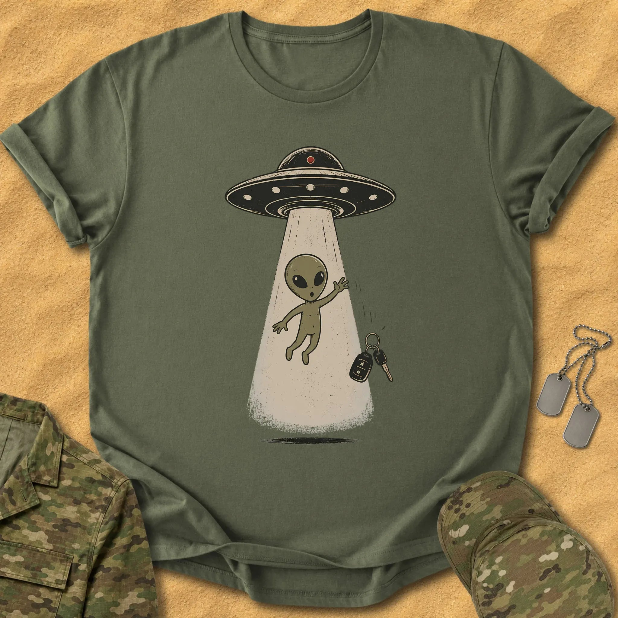 T-Shirt Alien Dropping Keys T-Shirt