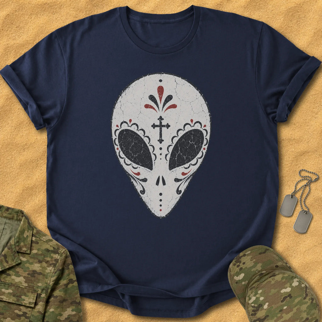 T-Shirt Alien Skull Mask T-Shirt