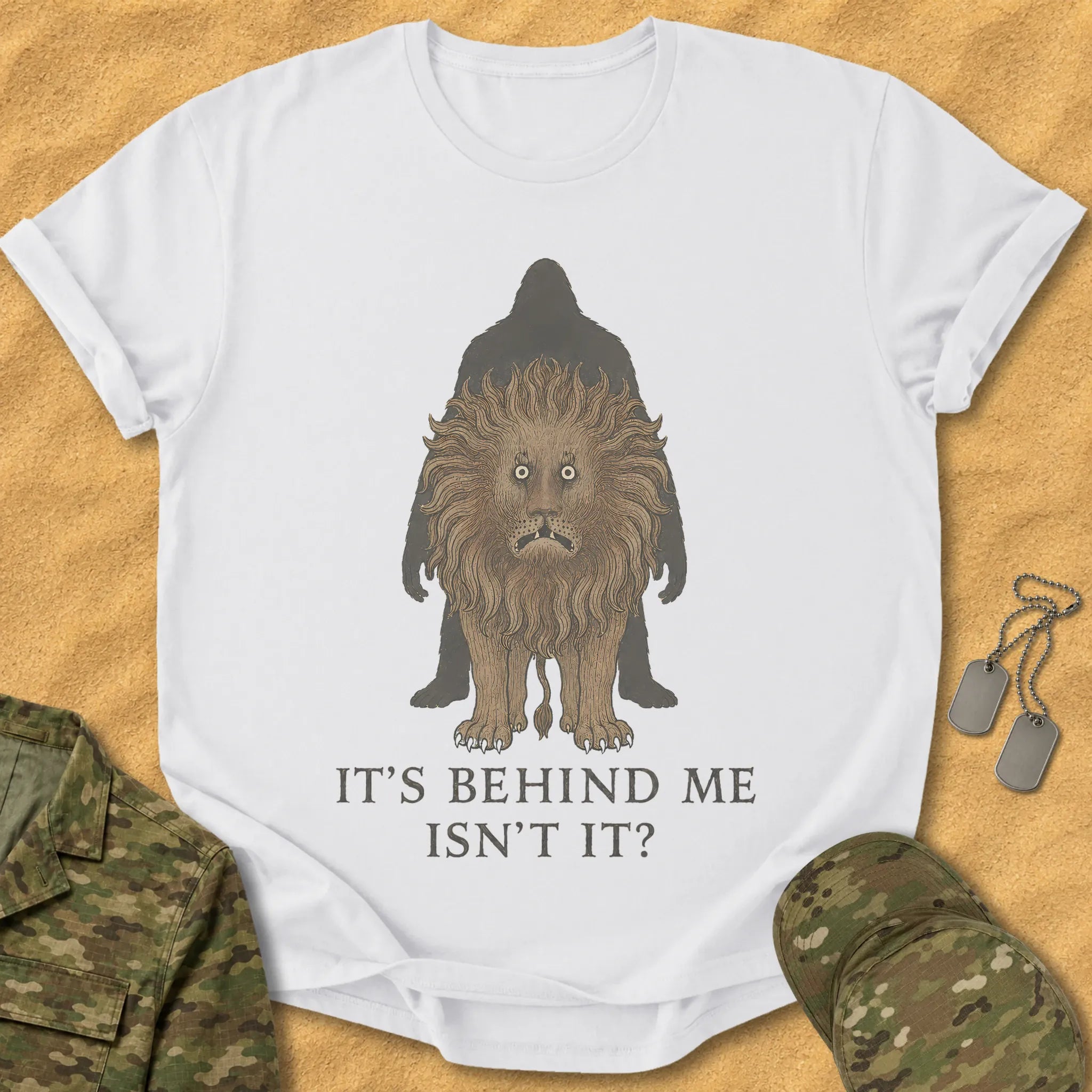 T-Shirt Big Foot Behind T-Shirt