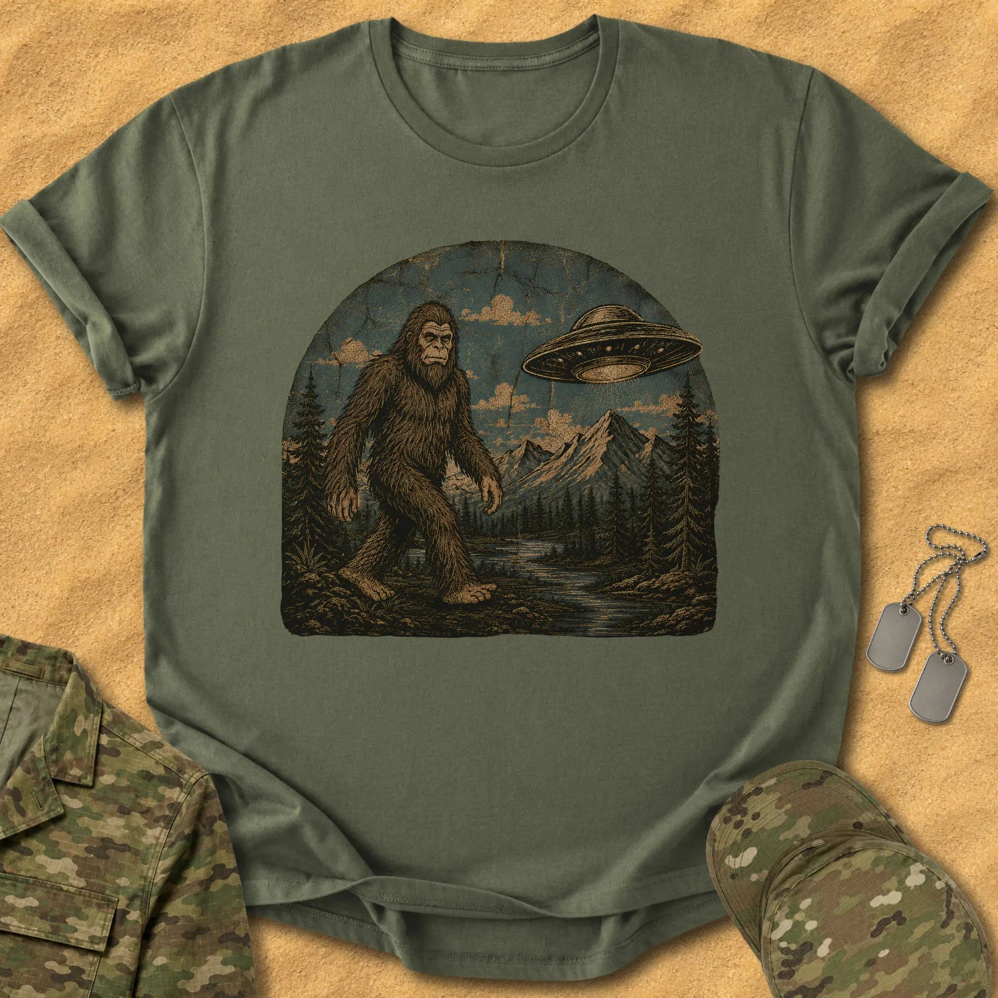 T-Shirt Big Foot Circle T-Shirt