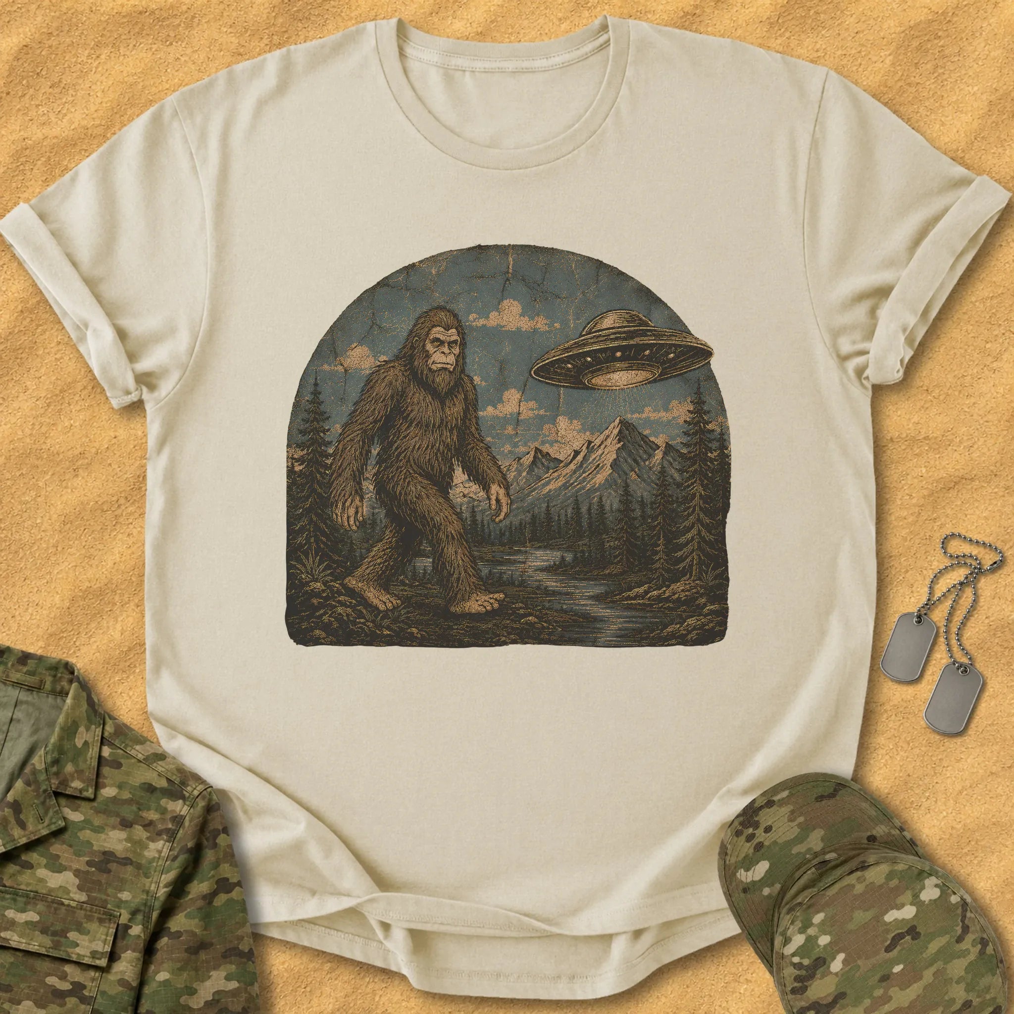 T-Shirt Big Foot Circle T-Shirt