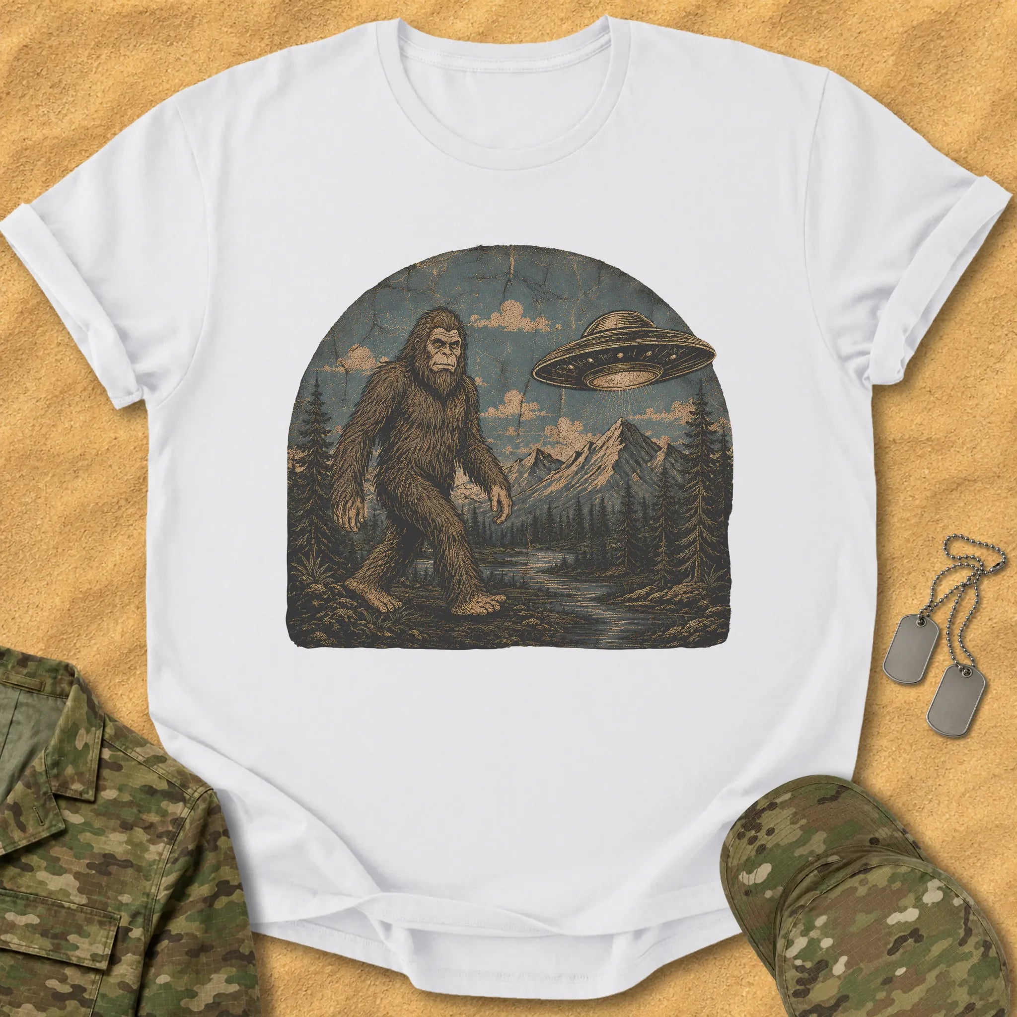 T-Shirt Big Foot Circle T-Shirt