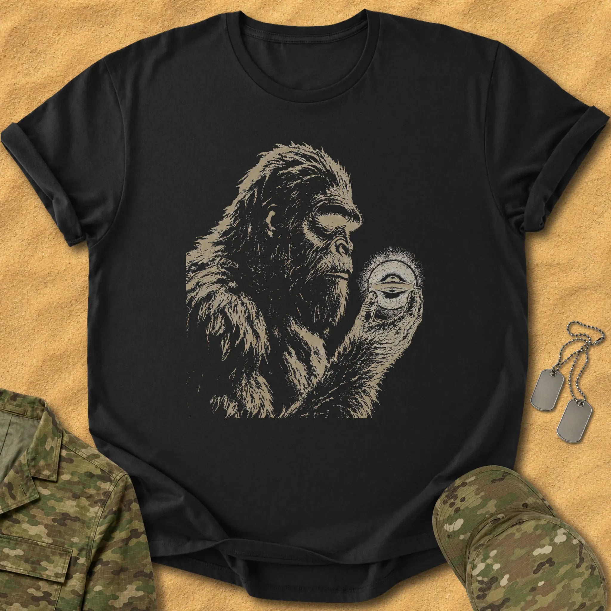 T-Shirt Bigfoot UFO Orb T-Shirt