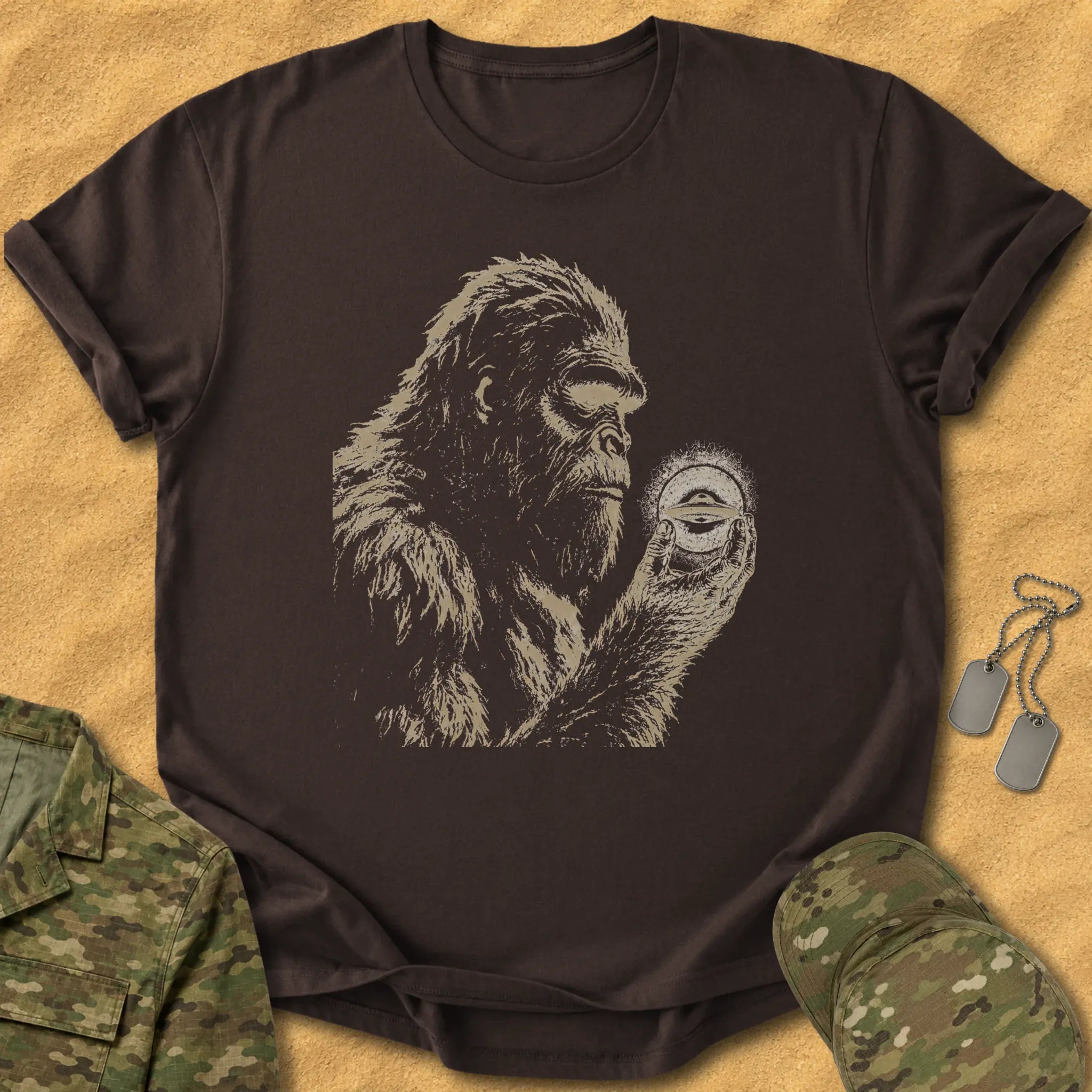 T-Shirt Bigfoot UFO Orb T-Shirt