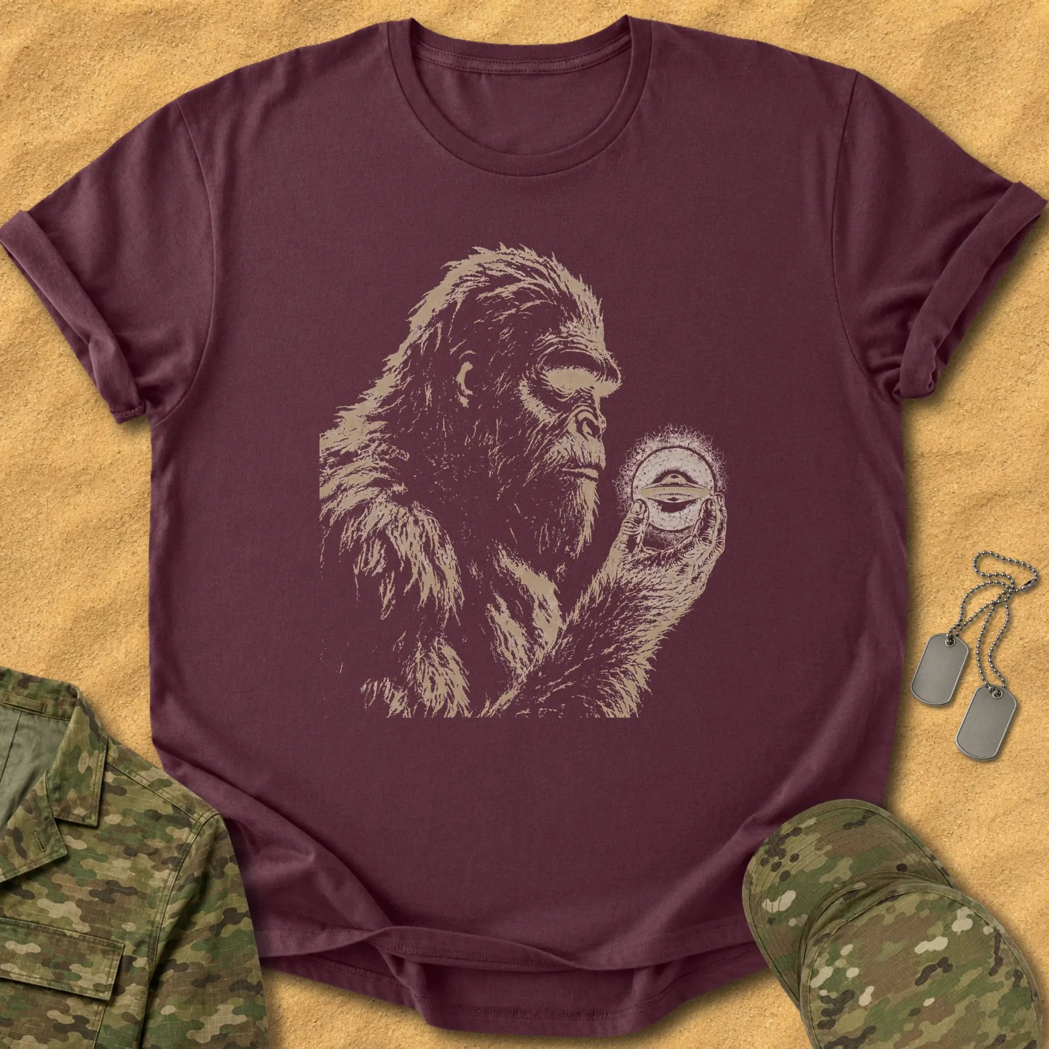 T-Shirt Bigfoot UFO Orb T-Shirt