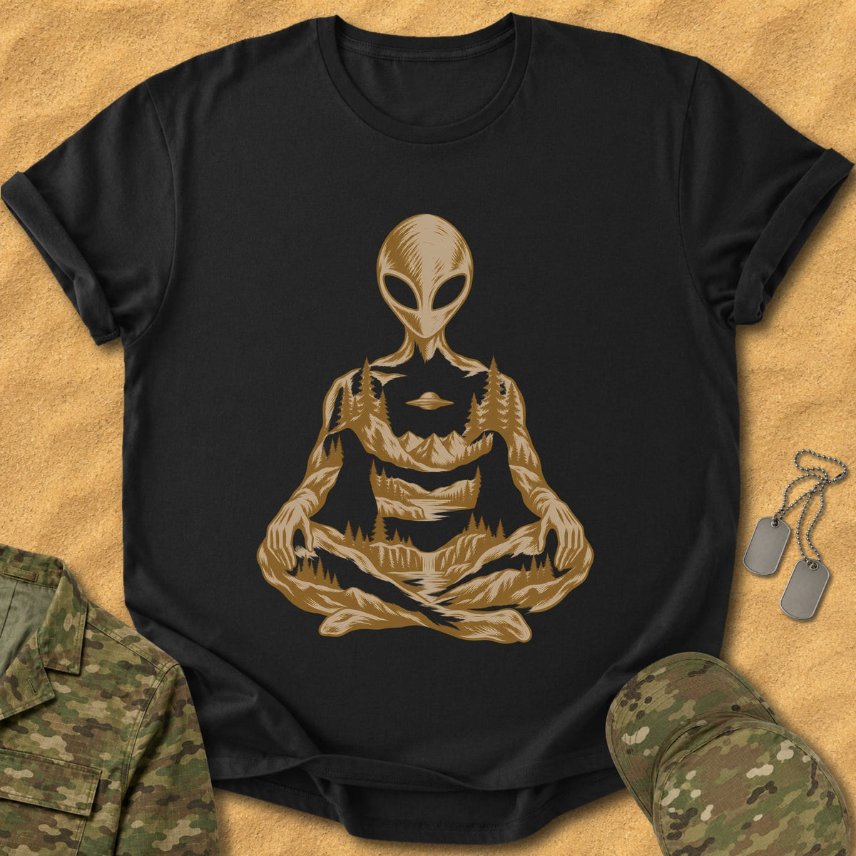 T-Shirt Seated Terrace Alien T-Shirt