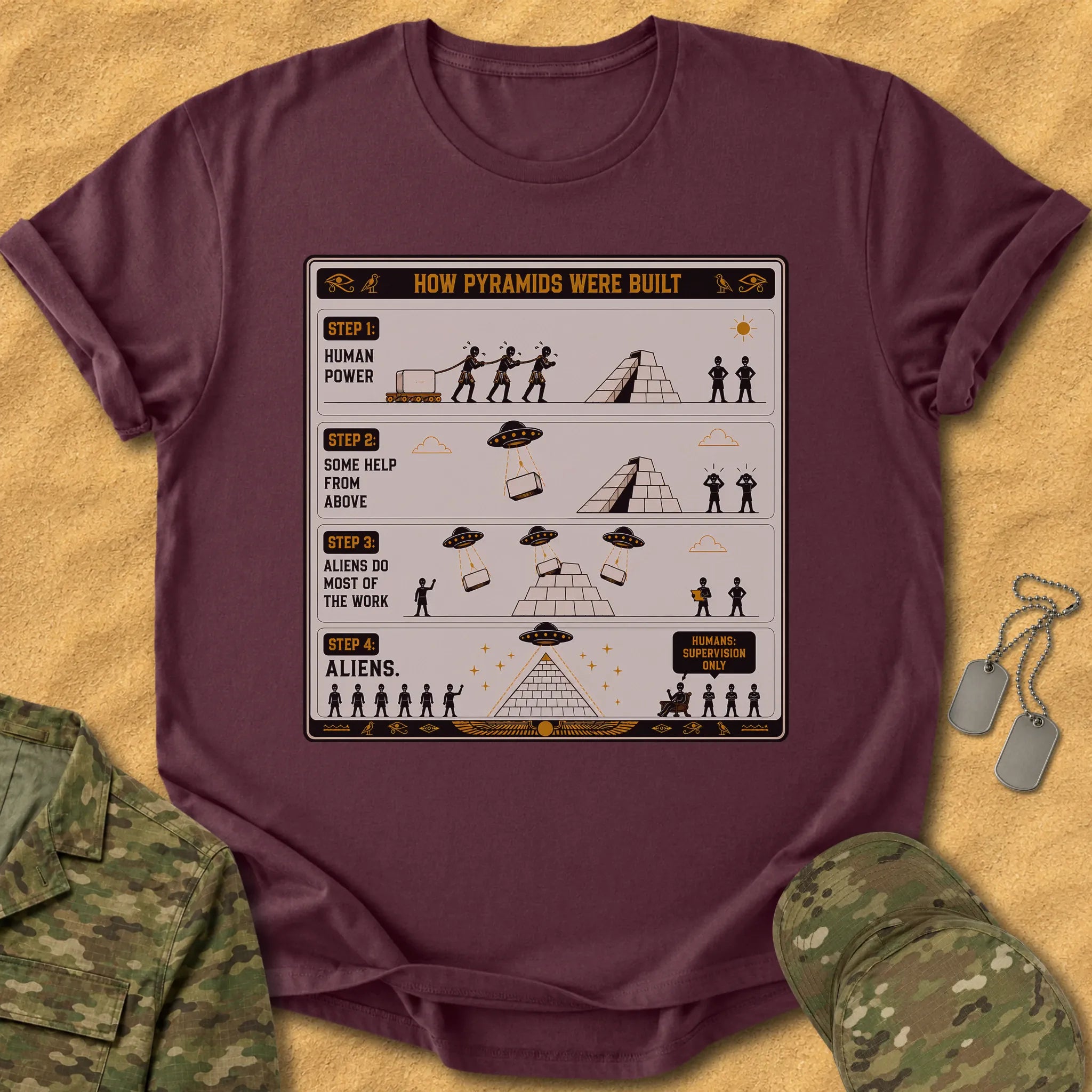 T-Shirt Building the Pyramids T-Shirt