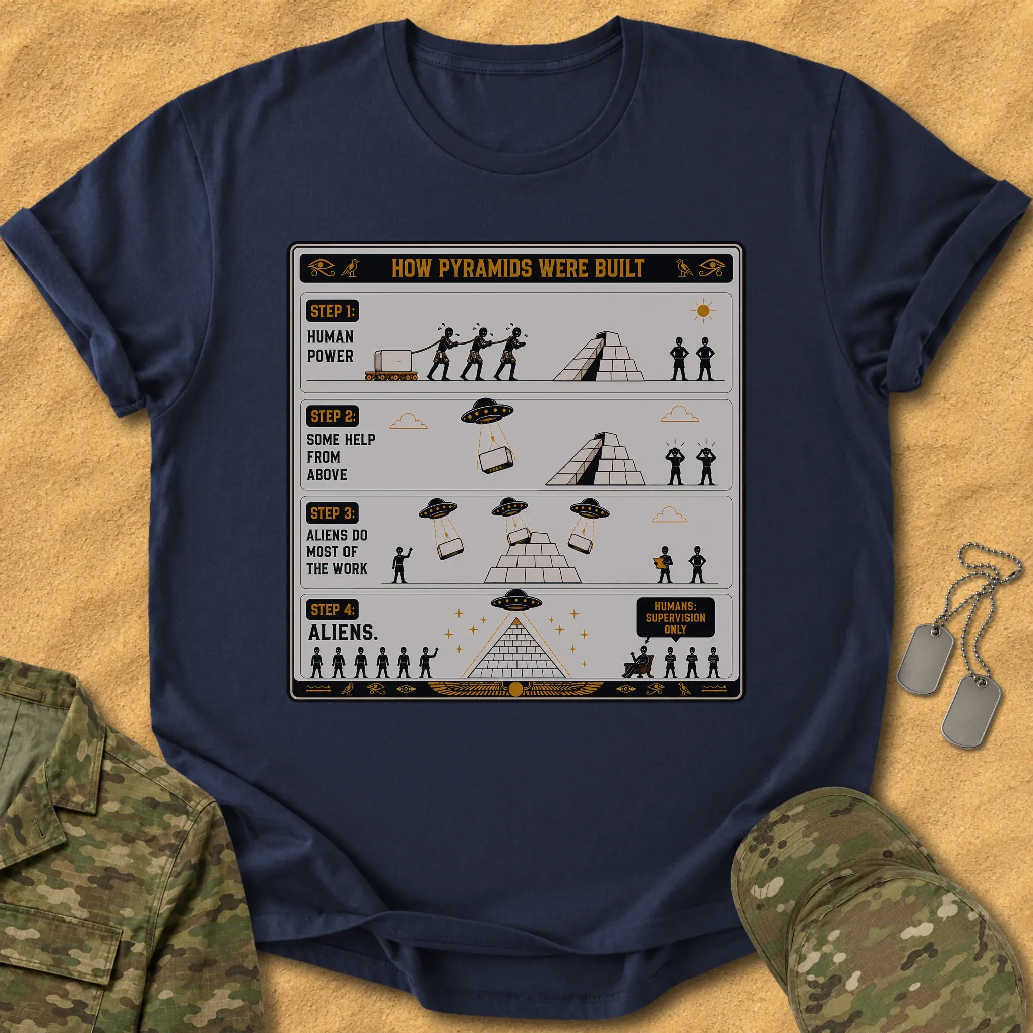 T-Shirt Building the Pyramids T-Shirt