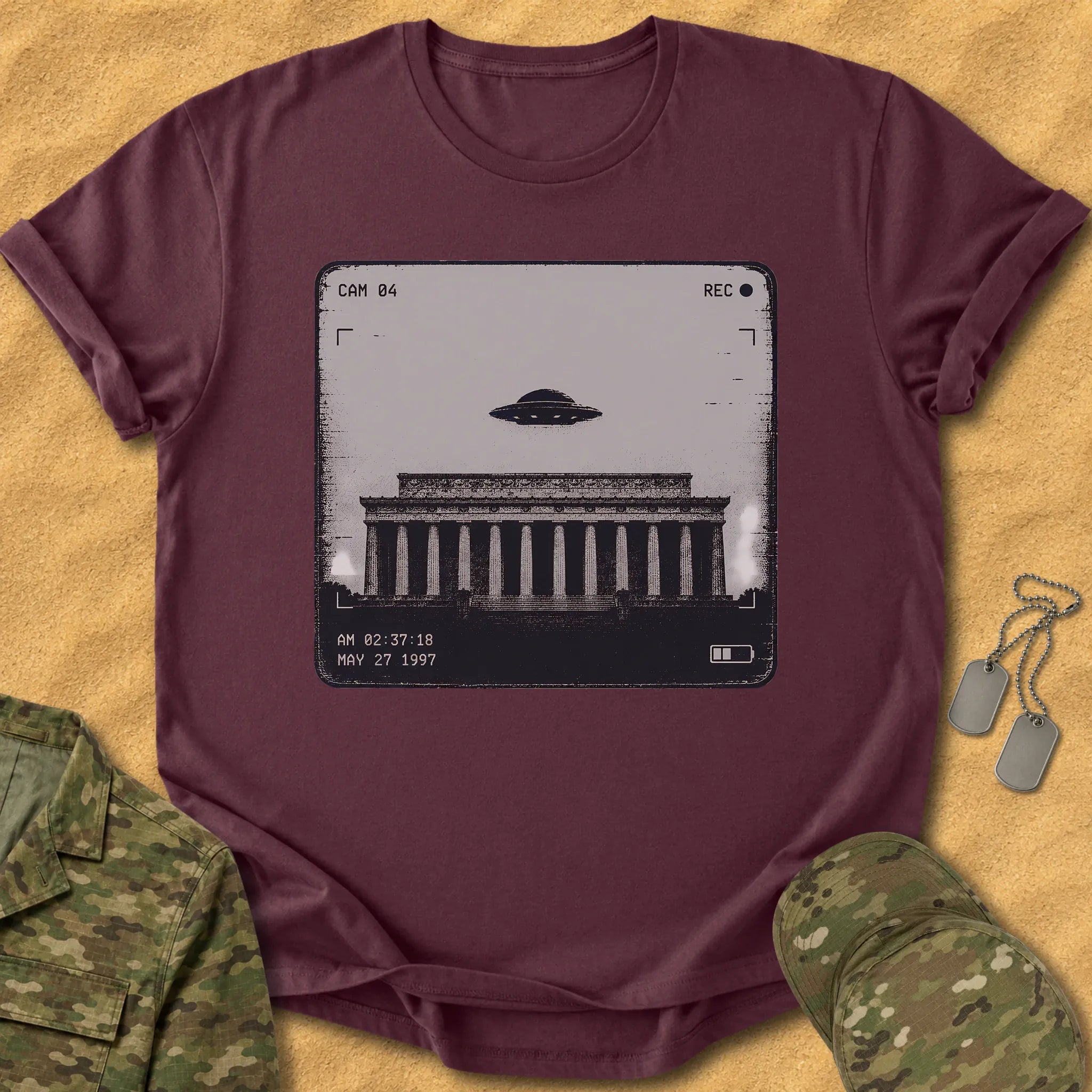T-Shirt Lincoln Memorial Sighting T-Shirt