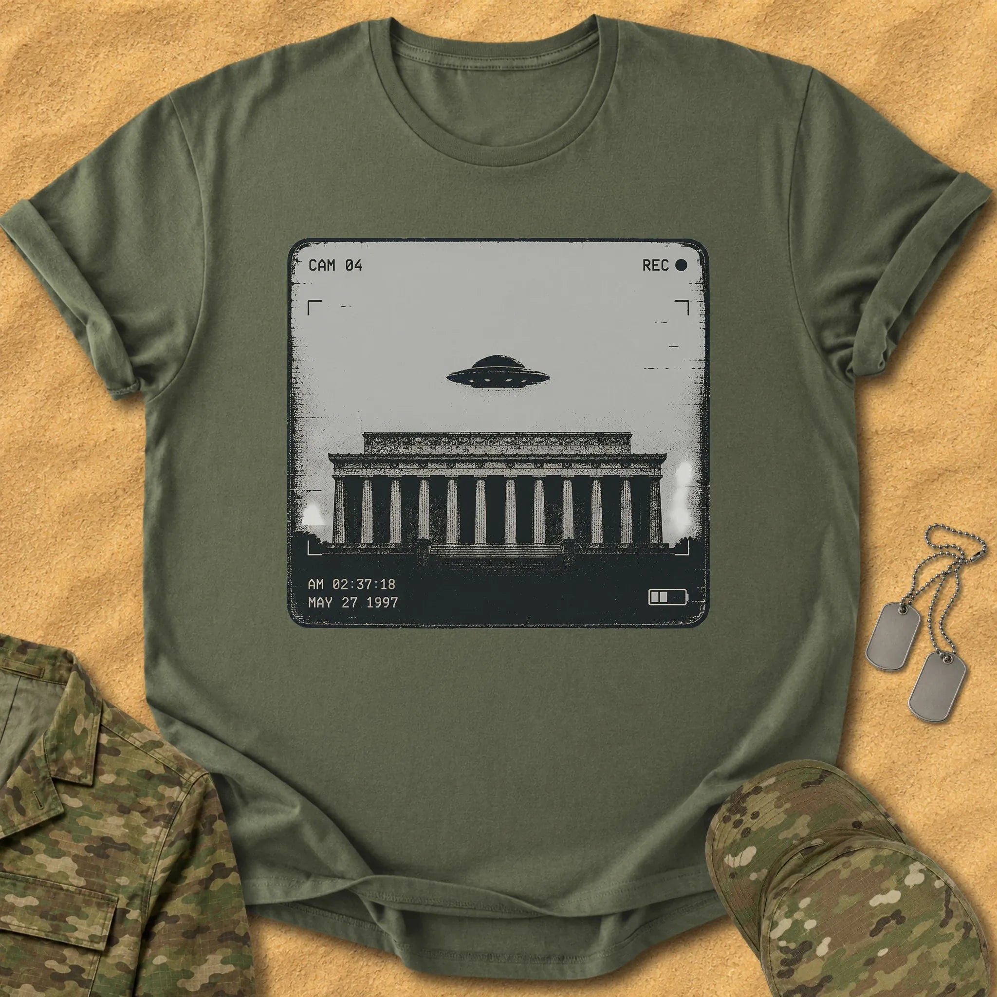 T-Shirt Lincoln Memorial Sighting T-Shirt