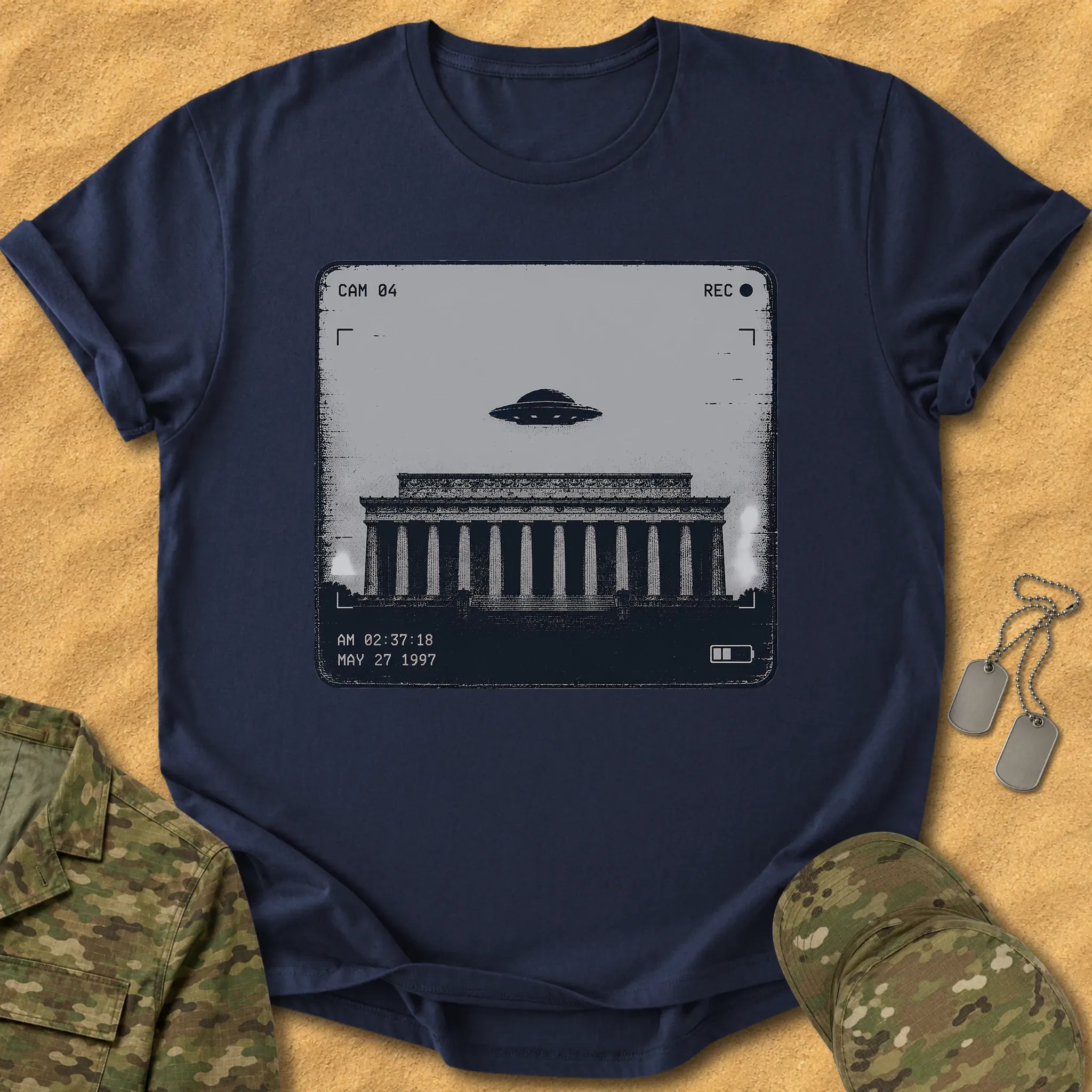 T-Shirt Lincoln Memorial Sighting T-Shirt