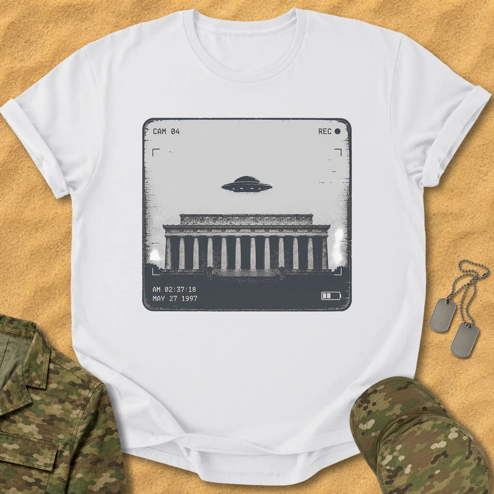 T-Shirt Lincoln Memorial Sighting T-Shirt