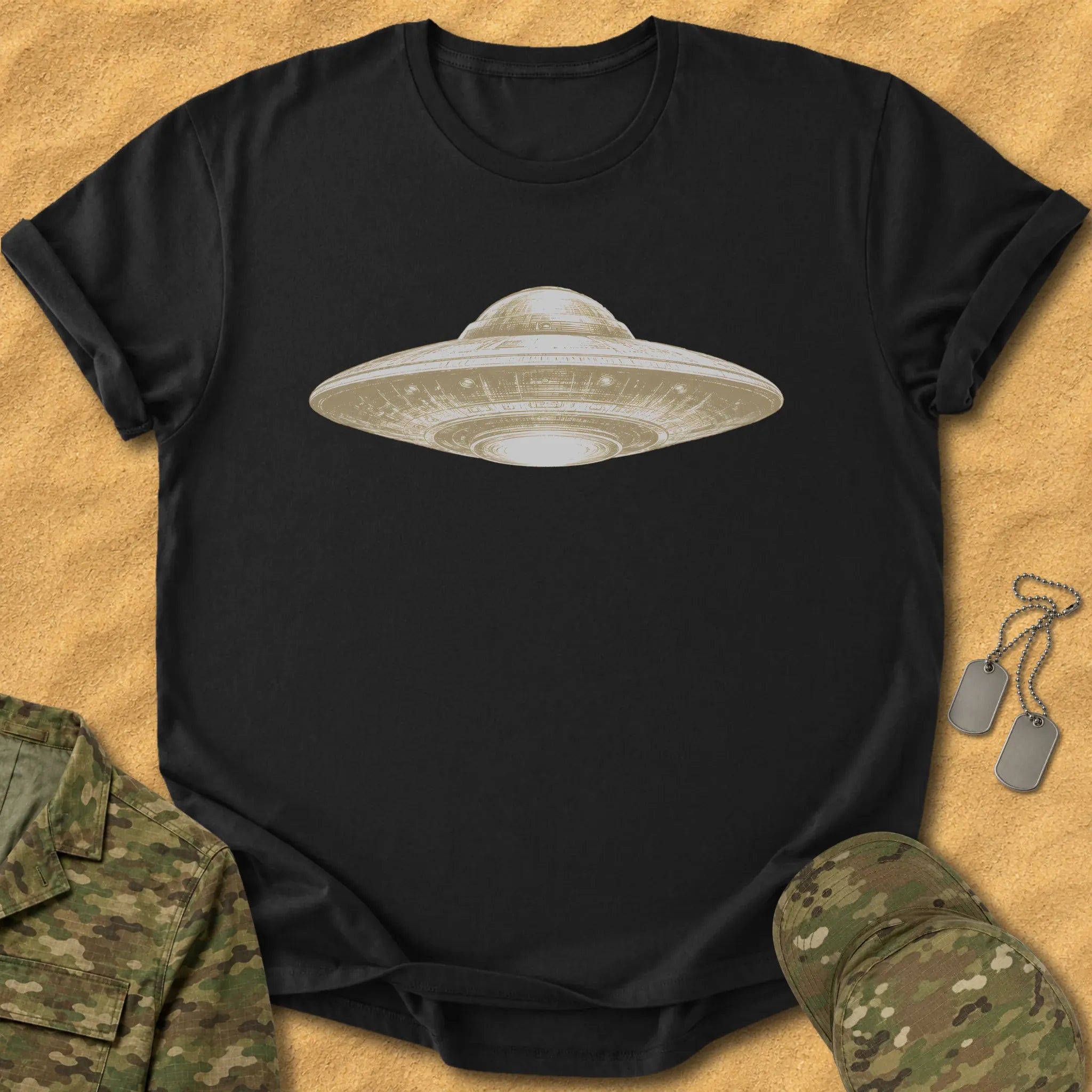 T-Shirt Monochrome Flying Disc T-Shirt