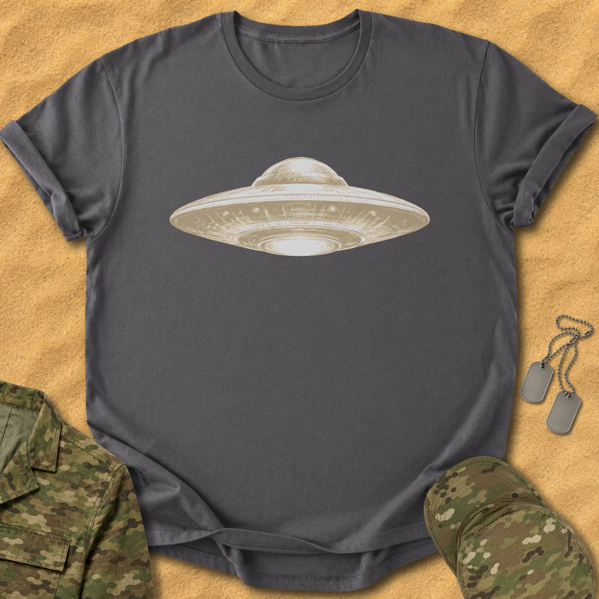T-Shirt Monochrome Flying Disc T-Shirt
