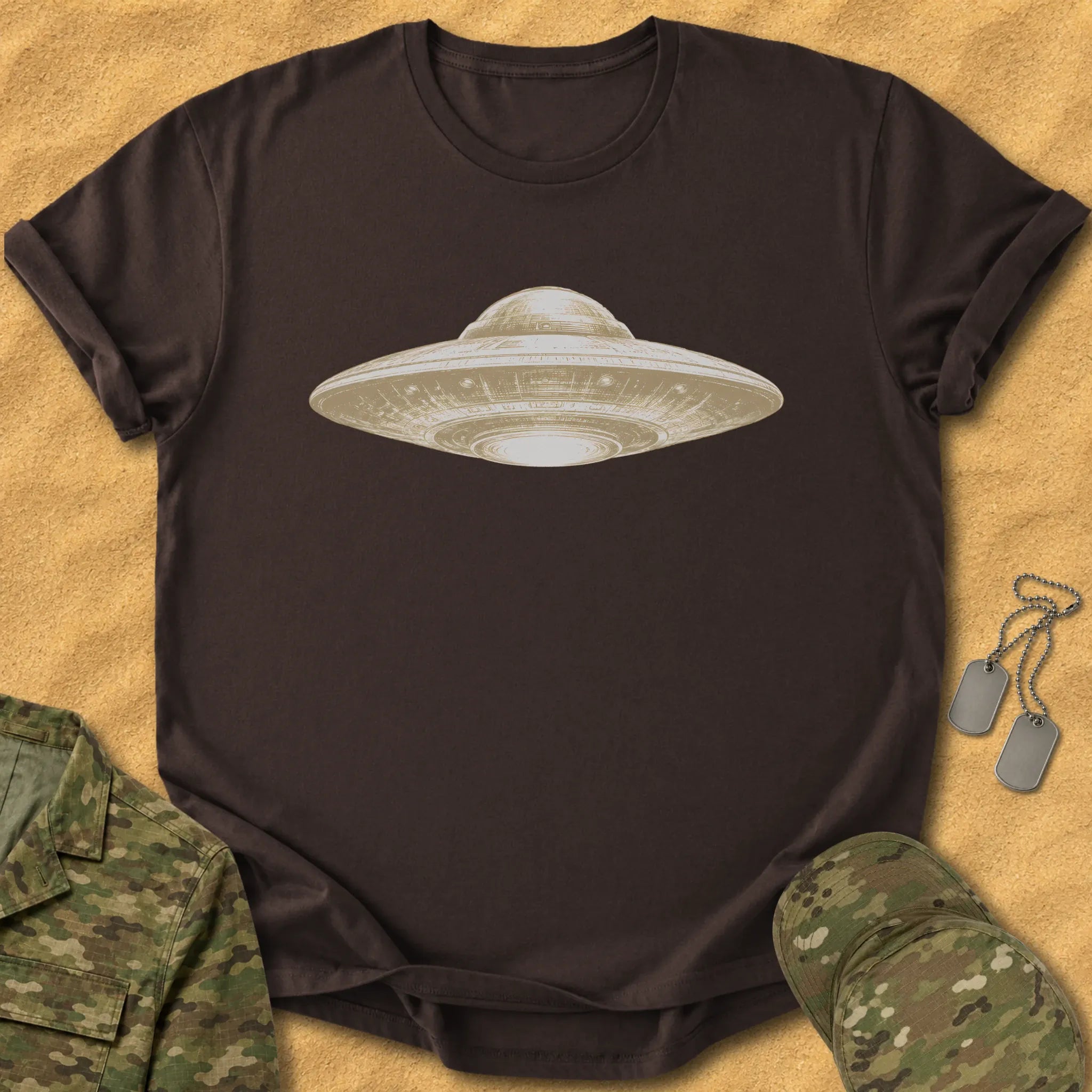 T-Shirt Monochrome Flying Disc T-Shirt