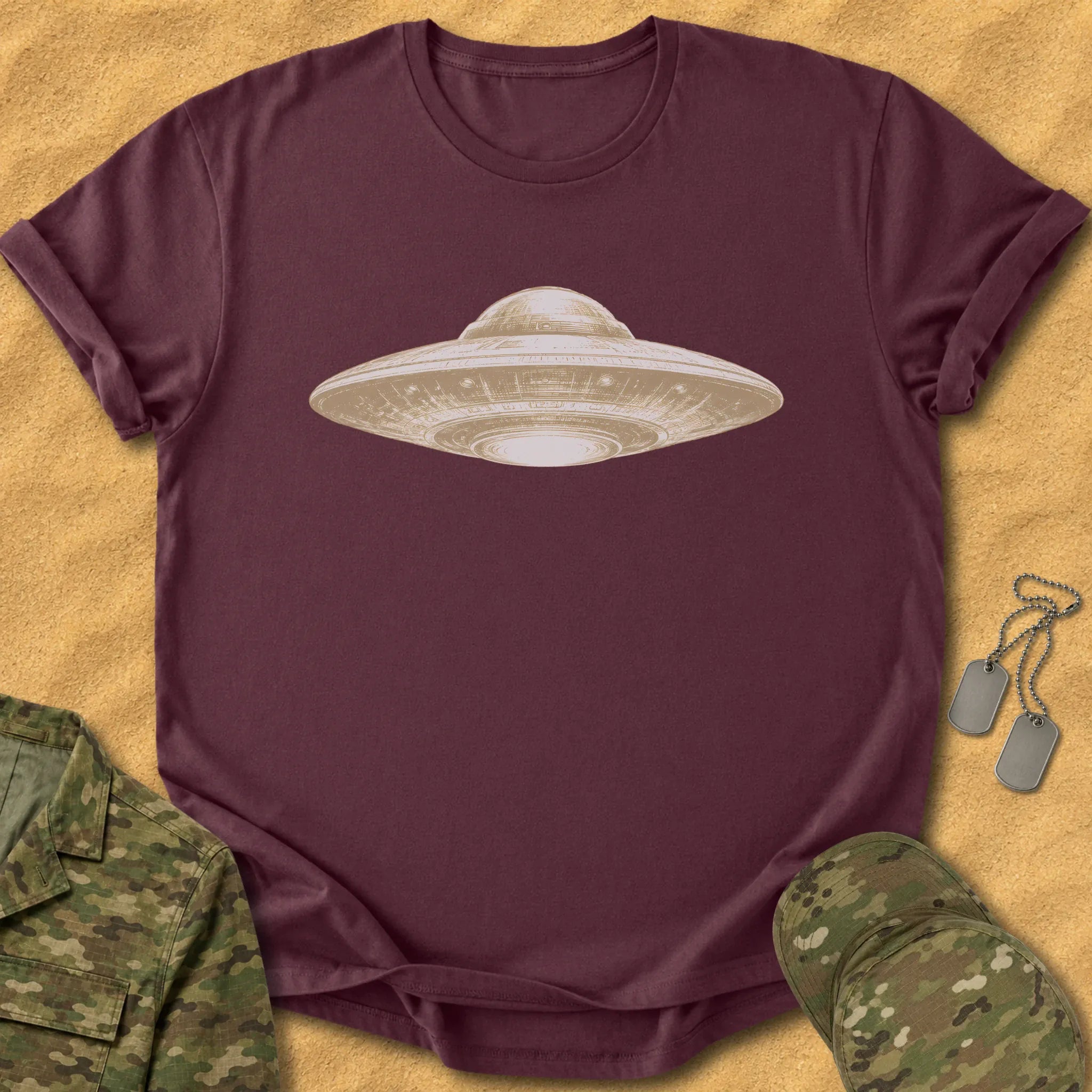 T-Shirt Monochrome Flying Disc T-Shirt