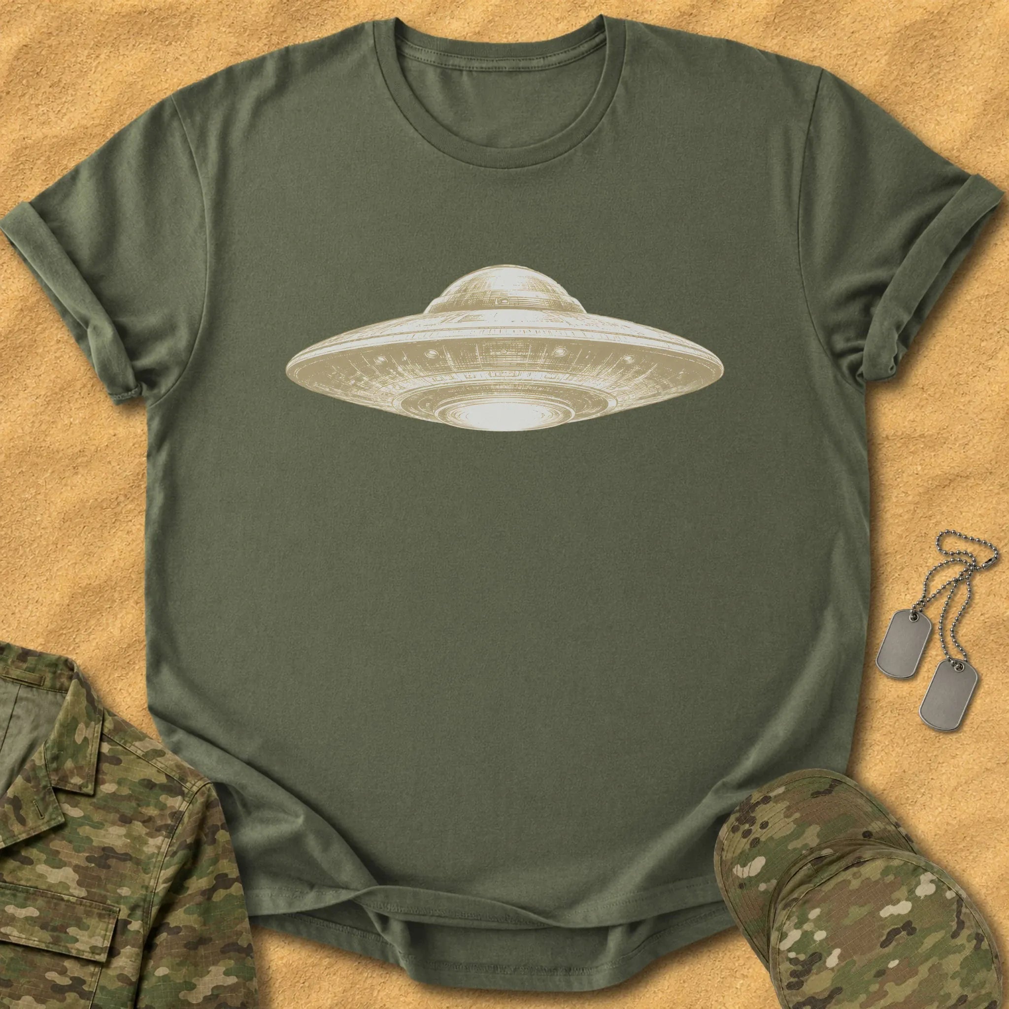 T-Shirt Monochrome Flying Disc T-Shirt