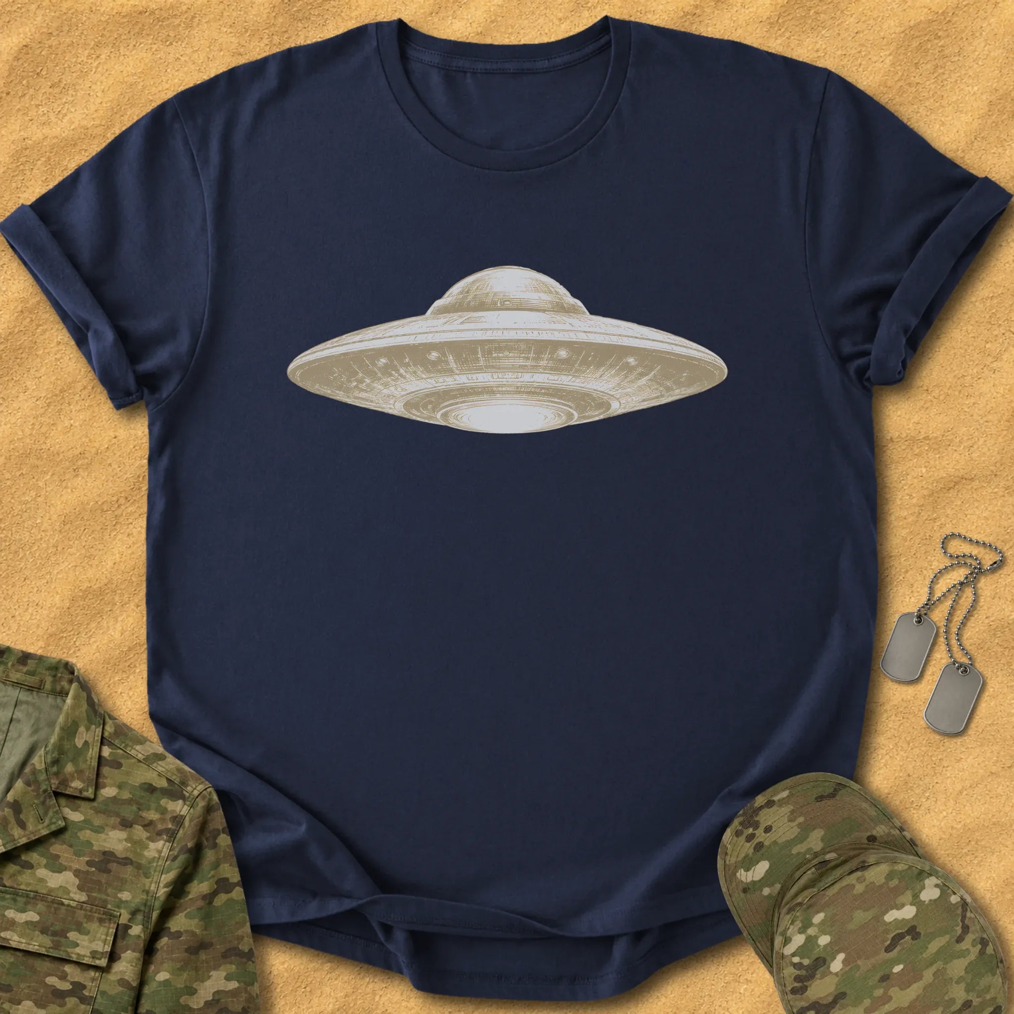 T-Shirt Monochrome Flying Disc T-Shirt