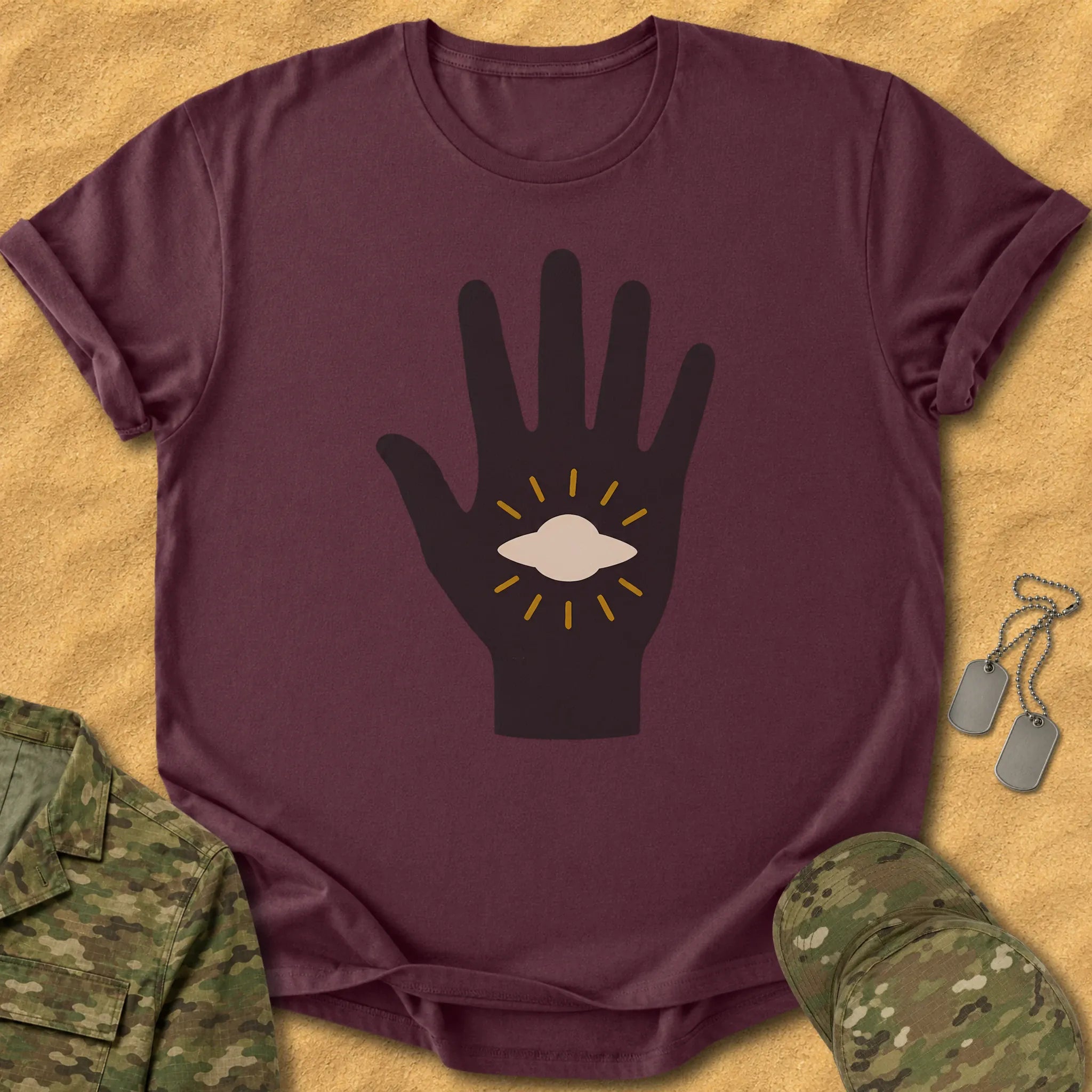T-Shirt Proof in Hand T-Shirt