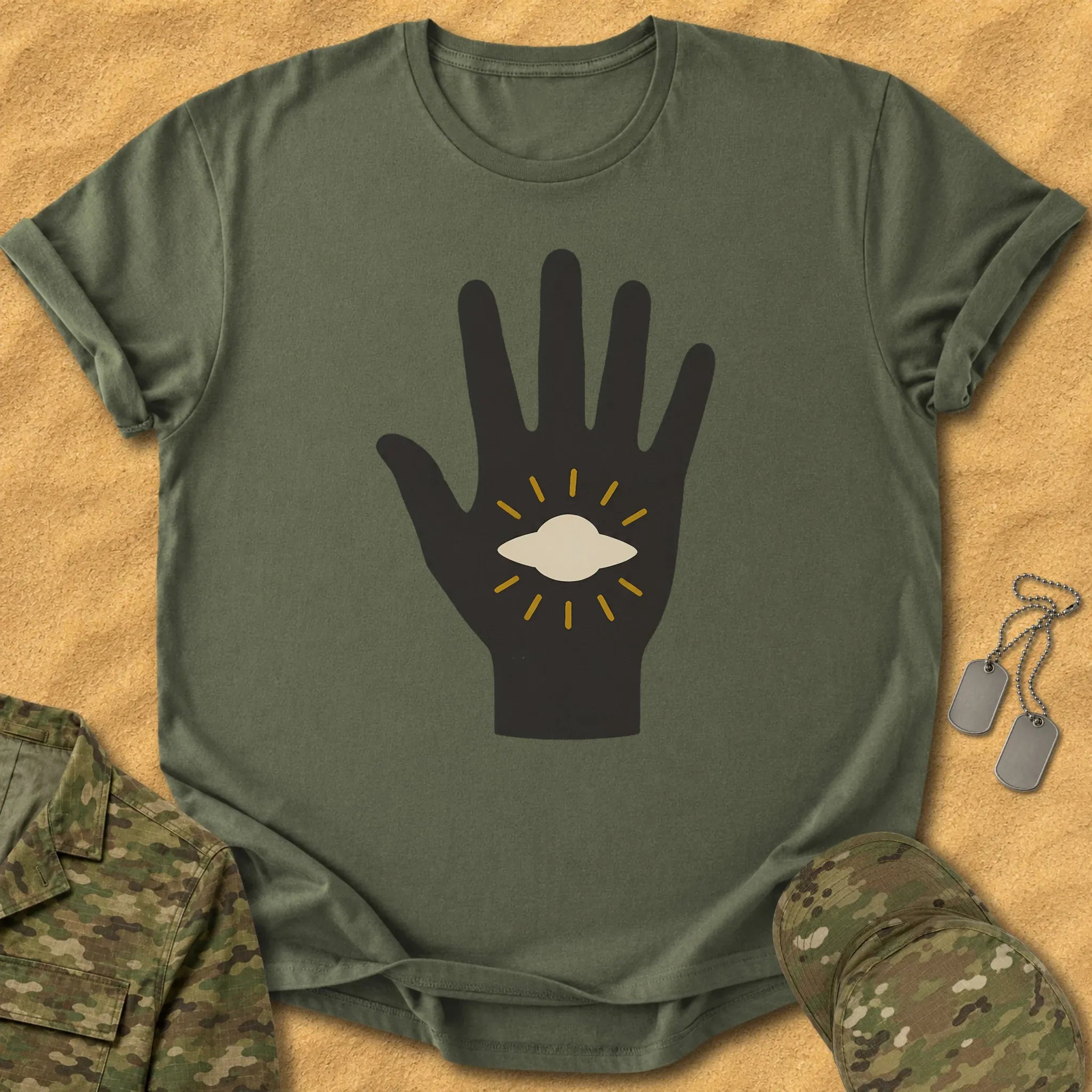 T-Shirt Proof in Hand T-Shirt