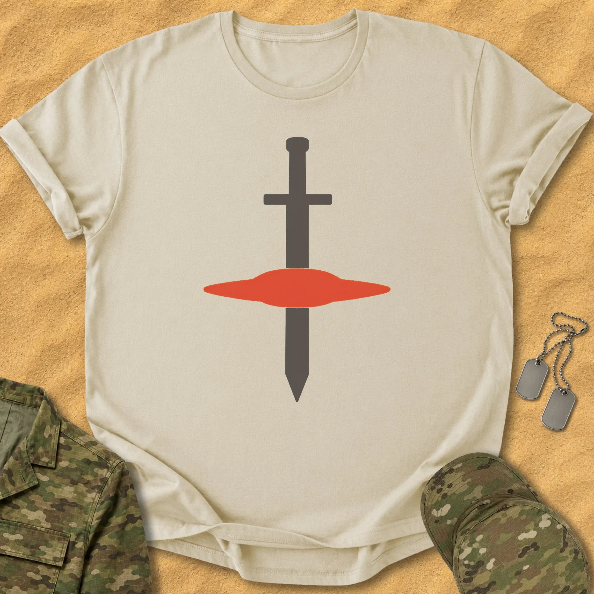 T-Shirt Sword Through Disc T-Shirt