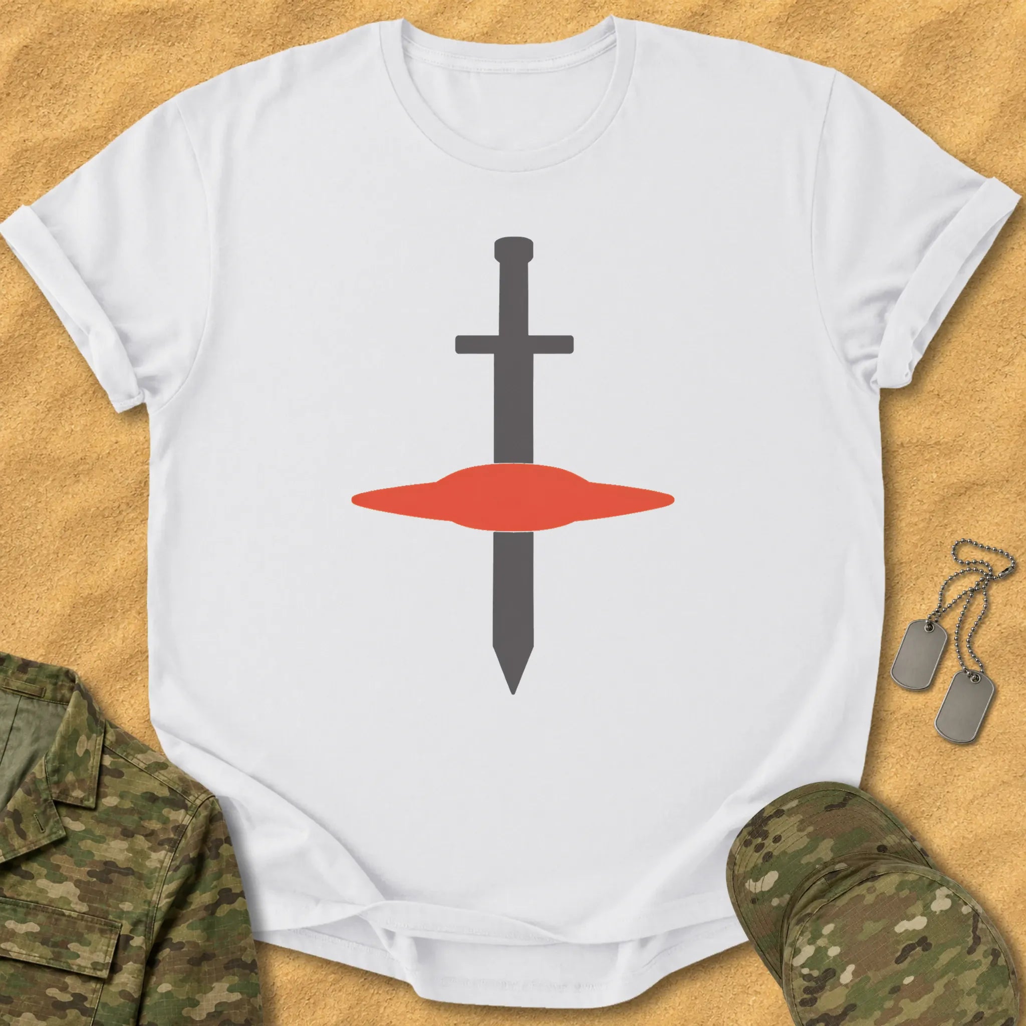 T-Shirt Sword Through Disc T-Shirt