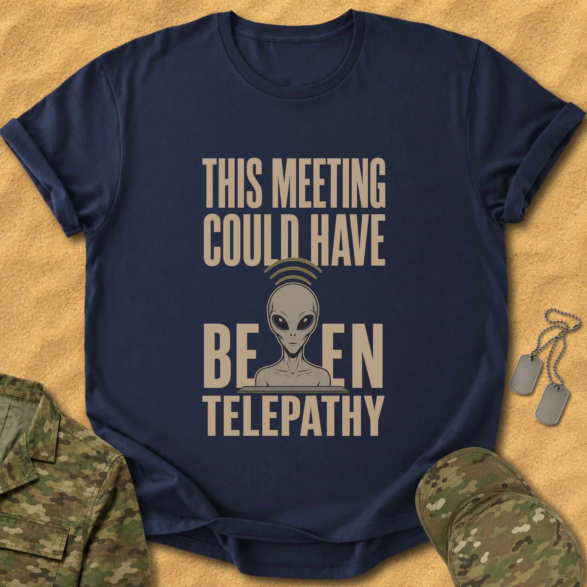 T-Shirt Telepathy Meeting T-Shirt