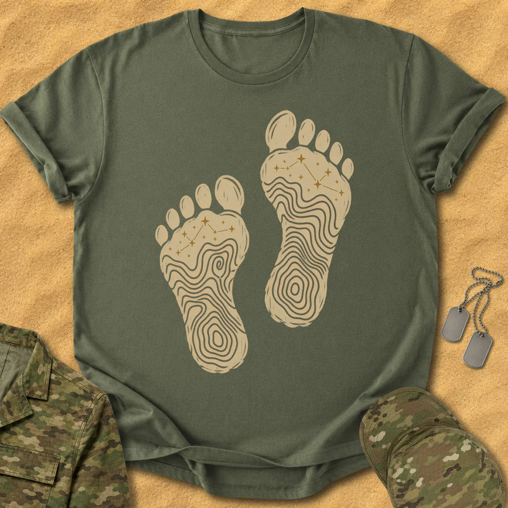 T-Shirt Tracks beyond Map T-Shirt