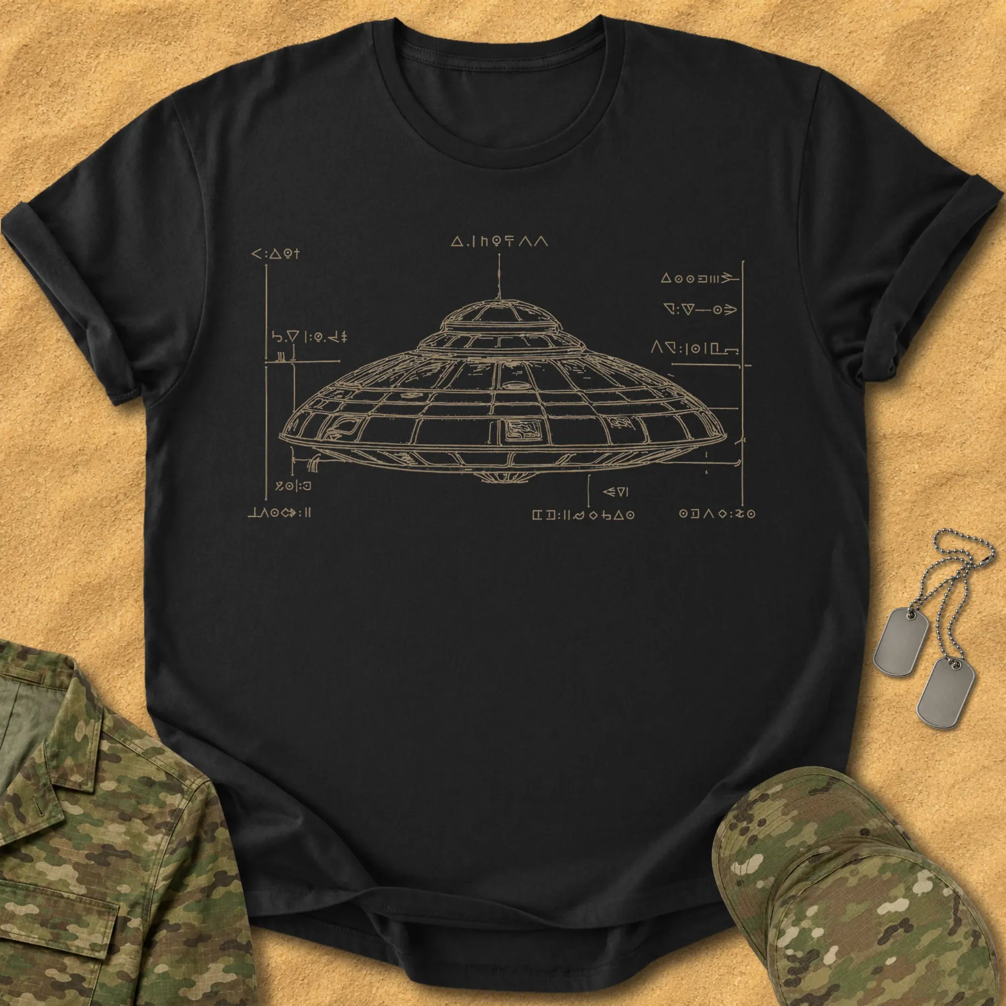 T-Shirt UFO Blueprint T-Shirt