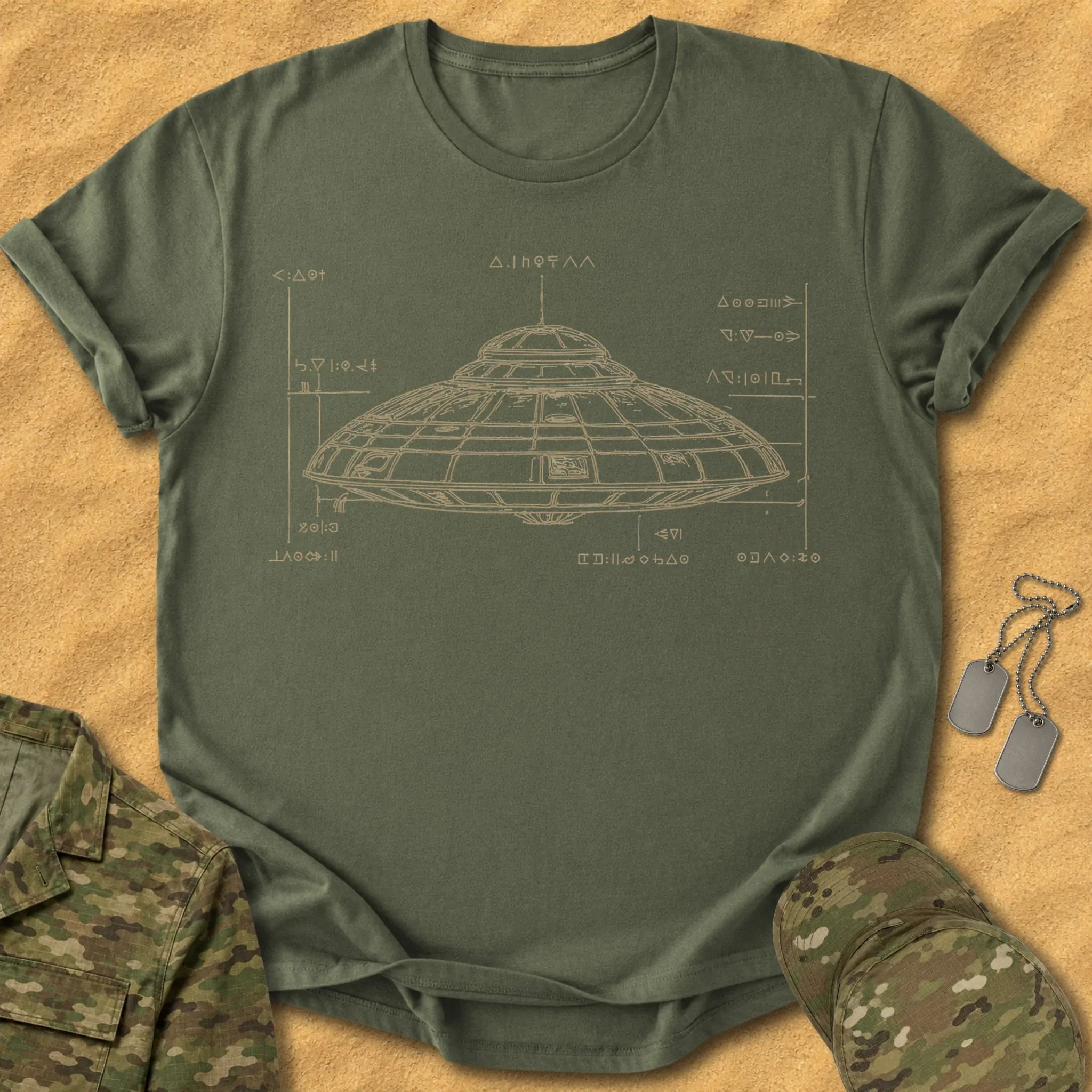 T-Shirt UFO Blueprint T-Shirt