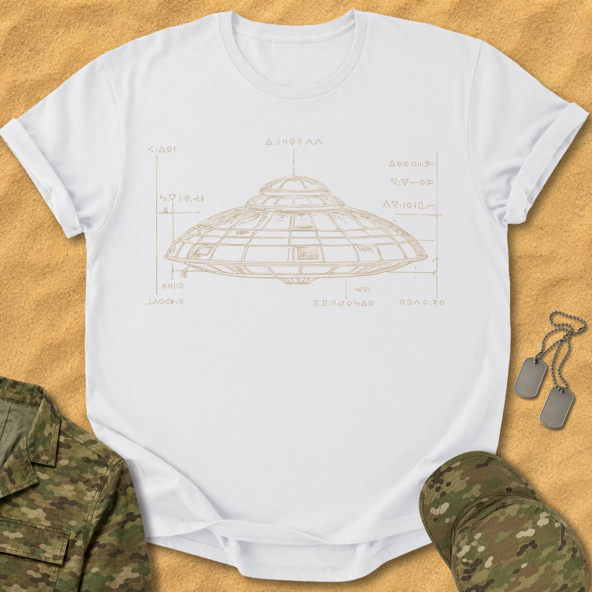 T-Shirt UFO Blueprint T-Shirt